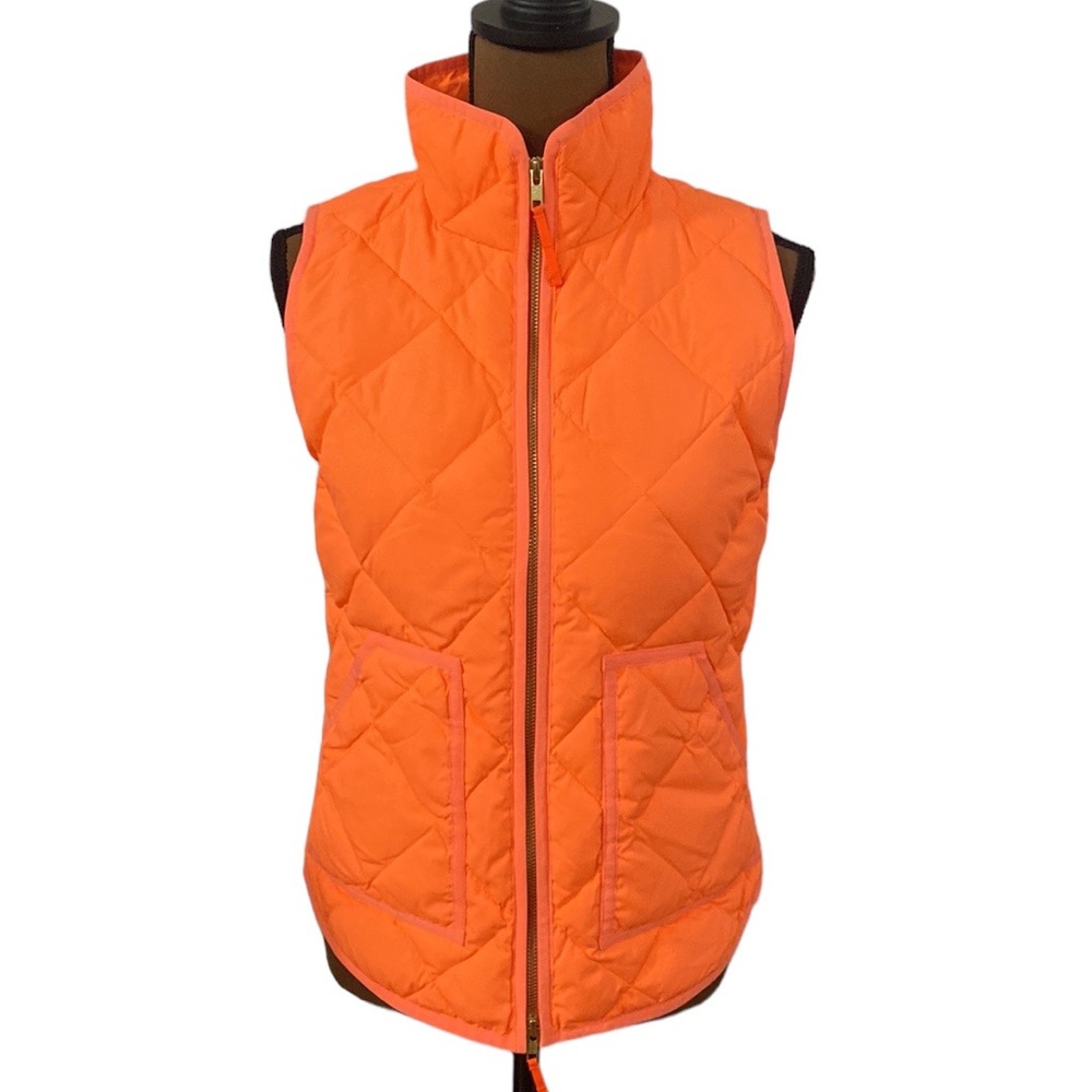 J Crew Factory Excursion down feather fill quilted puffer utility vest size XS